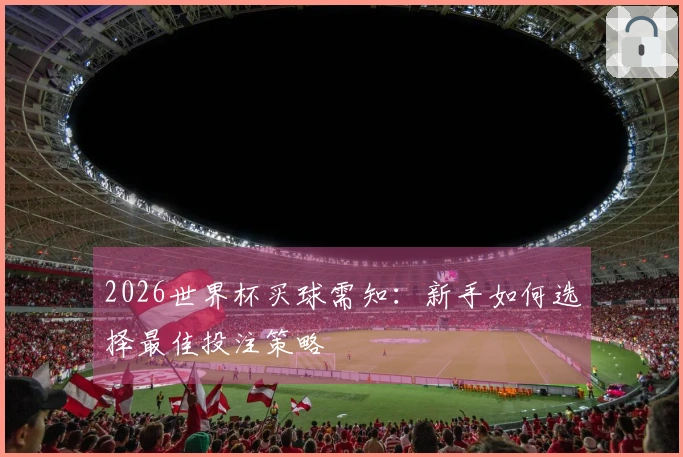 2026世界杯买球需知：新手如何选择最佳投注策略